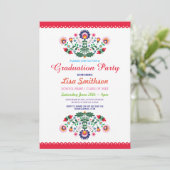 Abschluss Einladung Party Fiesta Mexikanische Einl (Stehend Vorderseite)