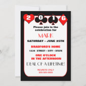 Abschluss-Einladung - POKER/KARTENDESIGN - 20XX Einladung (Rückseite)