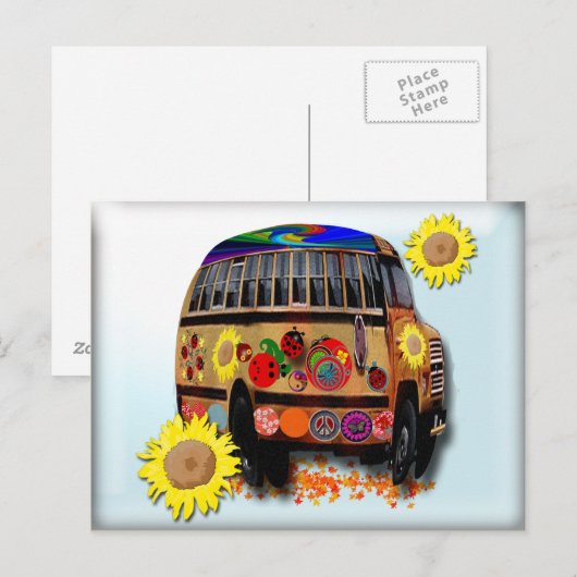 Abschluss Einladung Postkarte (Vorne/Hinten)