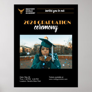 Abschluss-Einladung Senior Abschluss Ankündigung Poster