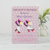 Abschluss Einladung Skate Party (Stehend Vorderseite)