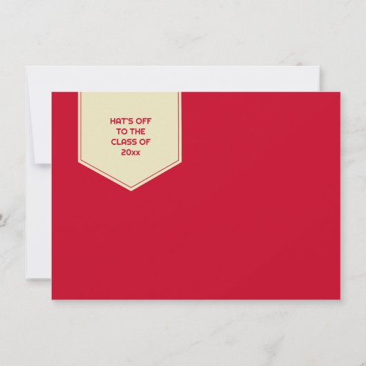 Abschluss Einladung "Stole Flat" (Rückseite)