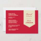 Abschluss Einladung "Stole Flat" (Vorderseite)