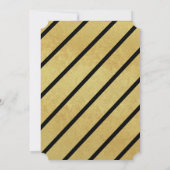 Abschluss Einladung Theater Major Gold und Black (Rückseite)