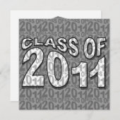 Abschluss-Einladung TXT264 Gray Einladung (Vorne/Hinten)