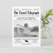 Abschluss Einladung Zeitung (Stehend Vorderseite)