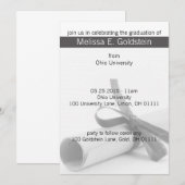 Abschluss Einladung zur Diplomstudium (Vorne/Hinten)