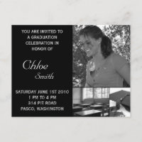 Abschluss-Einladungs-billiges kundengerechtes Foto