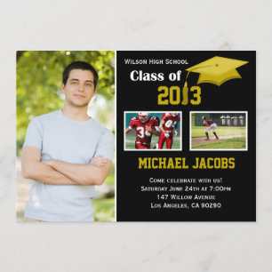 Abschluss-Einladungs-Klasse schwarzen Goldes 2013 Einladung