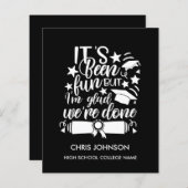 ABSCHLUSS-Einladungskarte 2022 (Vorne/Hinten)