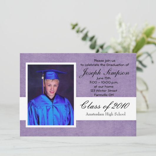 Abschluss Einladungskarten (Stehend Vorderseite)