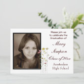 Abschluss Einladungskarten (Stehend Vorderseite)