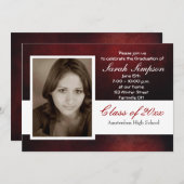 Abschluss Einladungskarten (Vorne/Hinten)