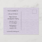 Abschluss Einladungspostkarte (Rückseite)