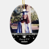 Abschluss eins Foto Feier Keepake Keramik Ornament (Hinten)