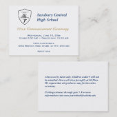 Abschluss Eintrittskarte für Sonderveranstaltungen Telefonnummerkarte (Vorne/Hinten)