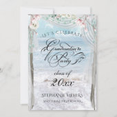 ABSCHLUSS | Elegant Beach Floral Arbor Einladung (Vorderseite)