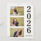 Abschluss Elegant Foto Senior Grad Party Einladung (Vorderseite)