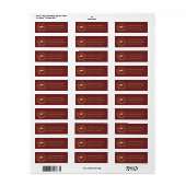 Abschluss Elegant Gold Rote Klasse (Vorne)