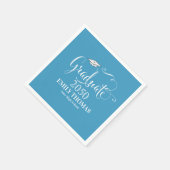 Abschluss Elegante Minimalistische Skripte Moderne Serviette (Ecke)