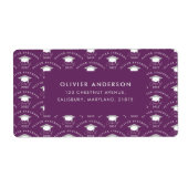 Abschluss elegante moderne lila Klasse (Vorne)