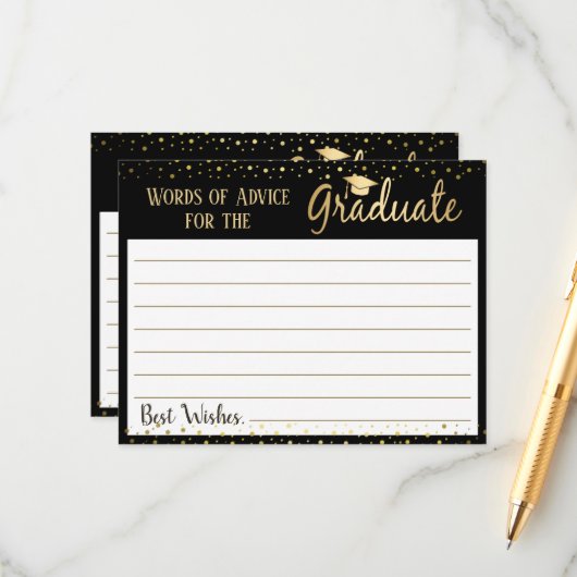 Abschluss Elegante Worte des Ratgebers Hinweiskarte (Vorderseite/Rückseite Beispiel)