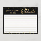 Abschluss Elegante Worte des Ratgebers Hinweiskarte (Rückseite)