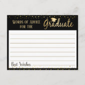 Abschluss Elegante Worte des Ratgebers Hinweiskarte (Vorderseite)