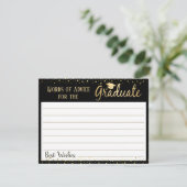 Abschluss Elegante Worte des Ratgebers Hinweiskarte (Stehend Vorderseite)