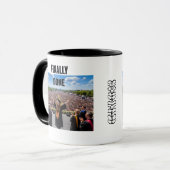 Abschluss endlich geschafft Becher | Lustige Absch Tasse (Vorderseite Links)