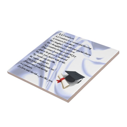 Abschluss-   Enkel-Gedicht Fliese (Seite)