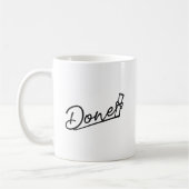 Abschluss Erledigt Minimalistisches Design Kaffeetasse (Links)