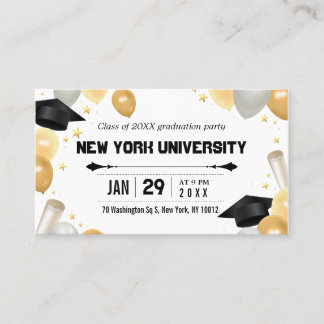 Abschluss-Ernennungskarte Terminkarte