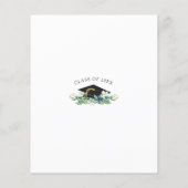 Abschluss Eucalyptus Script Einladung (Rückseite)