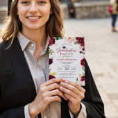 Abschluss-Event der Klasse Burgund und Blush Einladung