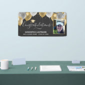 Abschluss Extravagant Glitzer Balloons Foto Banner (Messe)