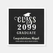 Abschluss Extravaganter Klassenname Serviette (Vorderseite)