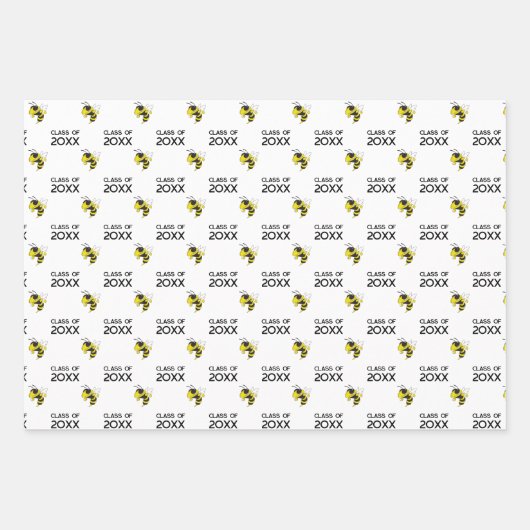 Abschluss Fairview High Yellow Jackets Class Geschenkpapier Set (Vorderseite)