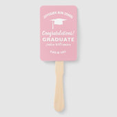 Abschluss Fan Custom School Colour Graduate Foto Fächer (Vorderseite)