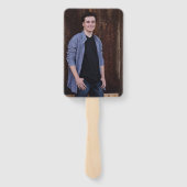 Abschluss Fan Rustikales Foto Fächer (Rückseite)