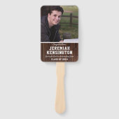 Abschluss Fan Rustikales Foto Fächer (Vorderseite)