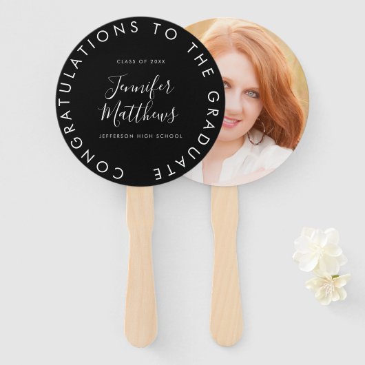 Abschluss Fan School Color Class Foto Fächer (Vorne und Hinten)