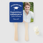 Abschluss Fan Your School Color Graduate Foto Fächer (Vorne und Hinten)