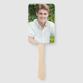 Abschluss Fan Your School Color Graduate Foto Fächer (Rückseite)