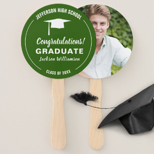 Abschluss Fan Your School Color Graduate Foto Fächer