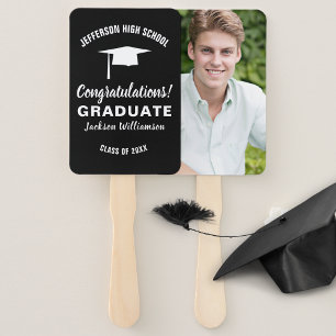 Abschluss Fan Your School Color Graduate Foto Fächer