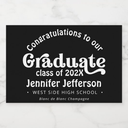 Abschluss Fantastische Bergwelten im Val Piora Ris Schaumweinetikett (Einzelnes Label)