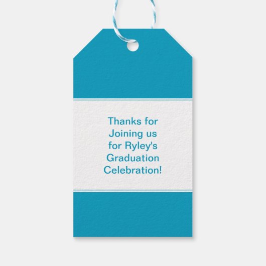 Abschluss Favoriten Benutzerdefinierte Monogramm- Geschenkanhänger (Rückseite)