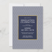 Abschluss-Feier des modernen Fotos Einladung (Rückseite)