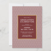 Abschluss-Feier des modernen Fotos Einladung (Rückseite)